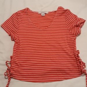 Adam Levine striped crop top